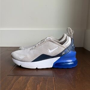 Nike Kids Air Max 270 Sneakers White and Blue